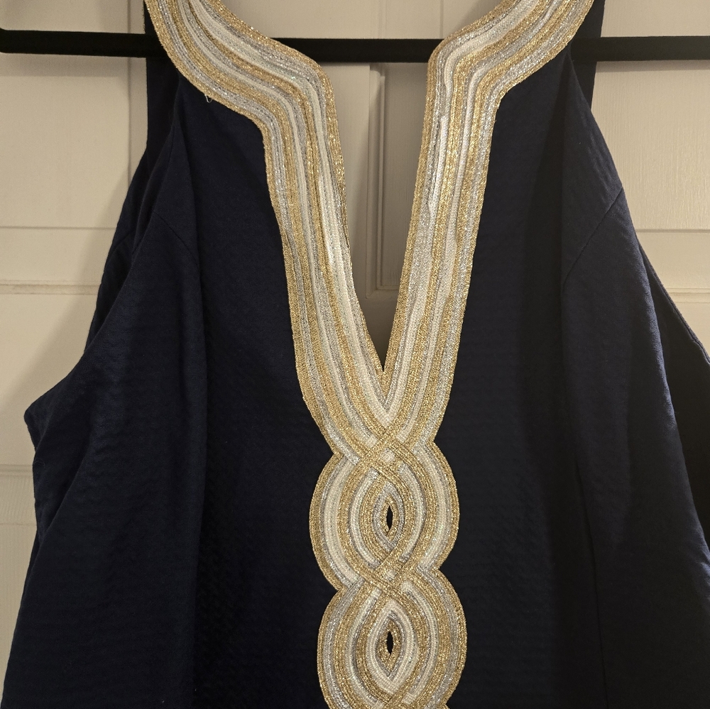 Navy Lilly pulitzer shift dress size 16